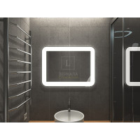 Зеркало для ванной с подсветкой Кампли 80х60 см