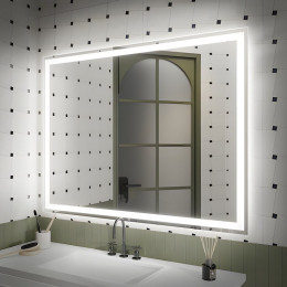 Зеркало в ванную комнату с подсветкой Люмиро Слим