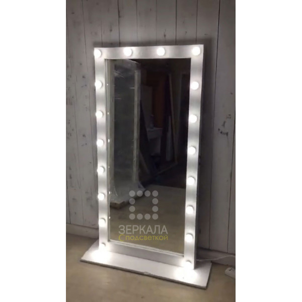 Выполненная работа: гримерное зеркало 160х80 см с подсветкой буквой "П" (г. Воронеж)
