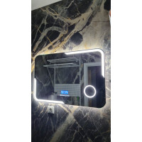 Зеркало в ванную комнату с подсветкой светодиодной лентой Керамо