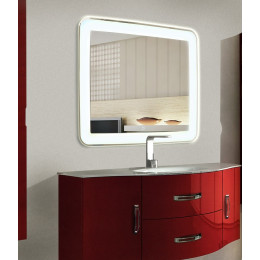 Зеркало в ванную комнату с подсветкой Милан 50х50 см